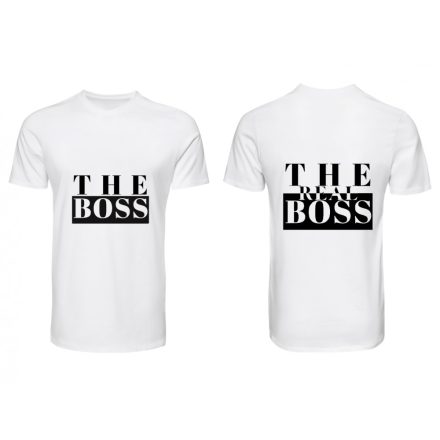 Páros póló 2db "Boss-Real Boss"