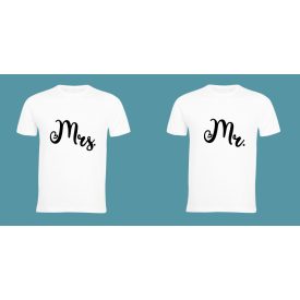 Valentin napi páros (2db) póló 1. Mr és Mrs