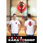 Karate mintás fehér pamut póló 1-10
