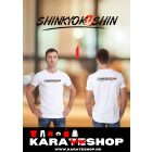 Karate mintás fehér pamut póló 1-10