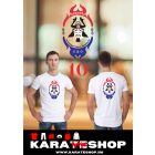 Karate mintás fehér pamut póló 1-10