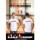 Karate mintás fehér pamut póló 11-20