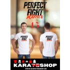 Karate mintás fehér pamut póló 11-20