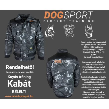 DOGSPORT kiképző kabát (Bélelt, terep)