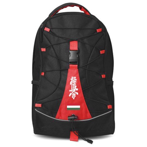 Karatés hátizsák (kanji+zászló)