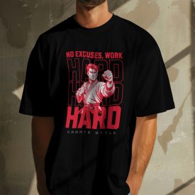Karatés póló (Hard Work)