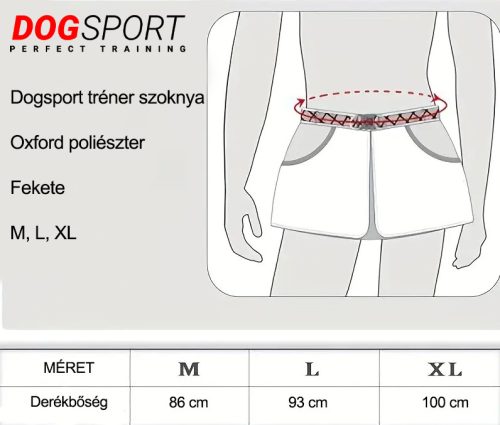 Dogsport kiképző szoknya