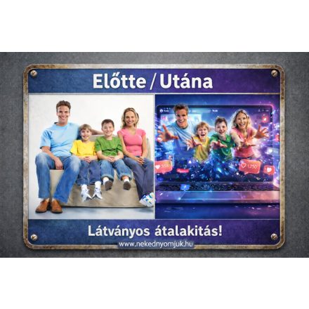 Egyedi fantázia fémtábla 