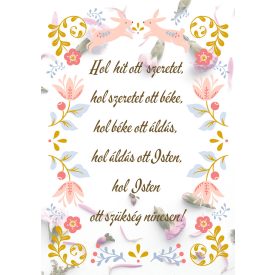 Fém tábla - házi áldás2